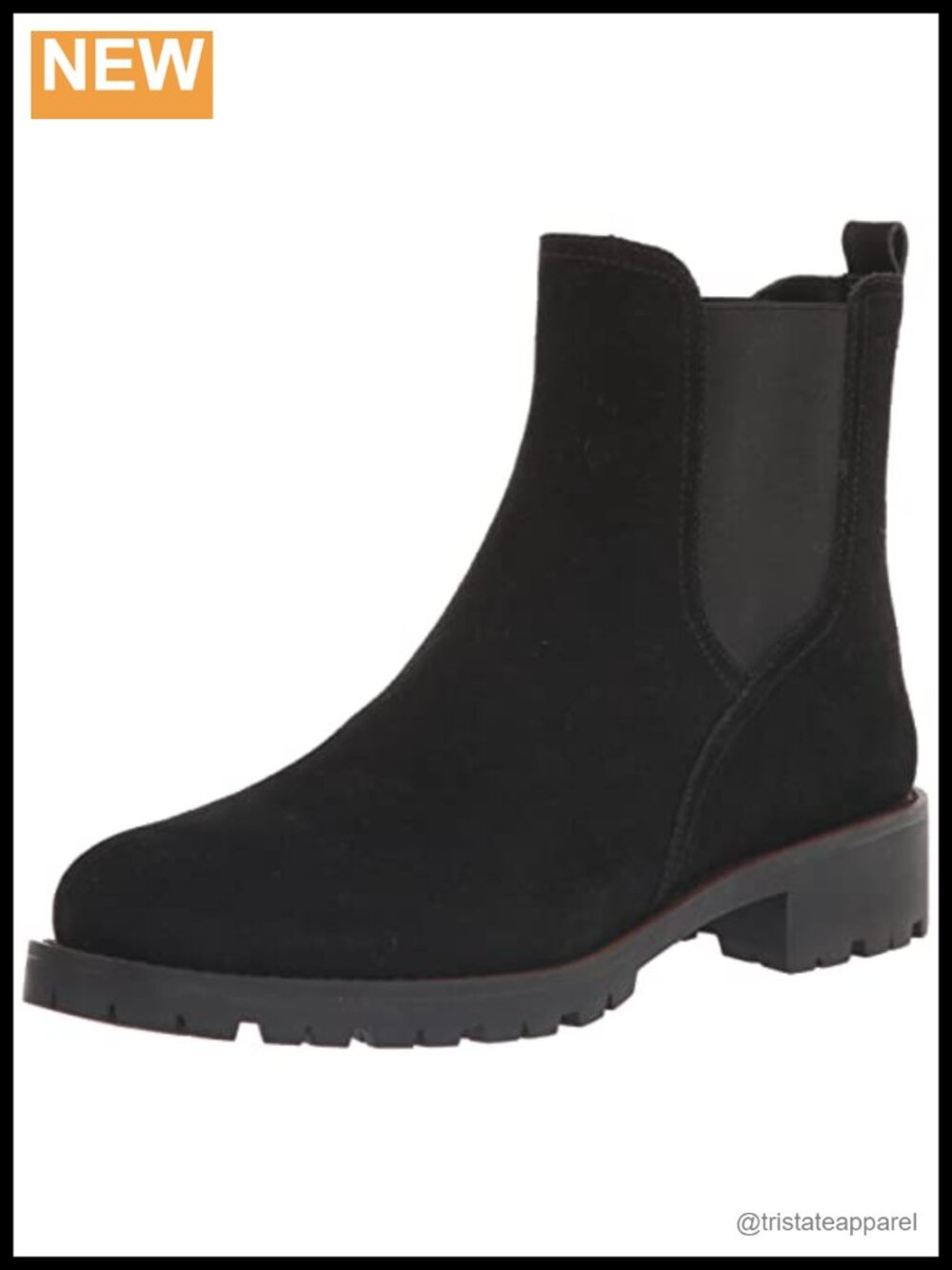Waterproof Chelsea Bootie Suede Slip-On Comfort